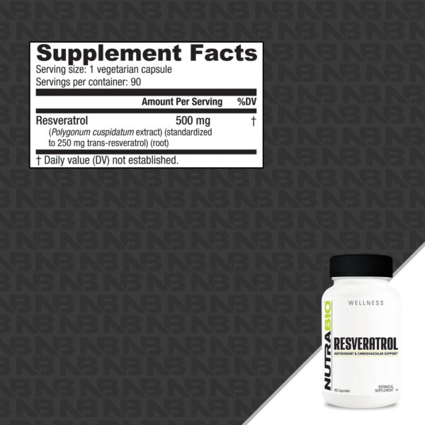 NUTRABIO RESVERATROL | 90 CAPSULAS