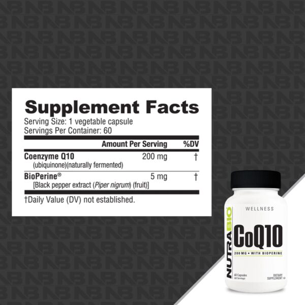 NUTRABIO CoQ10 | 60 CAPSULAS