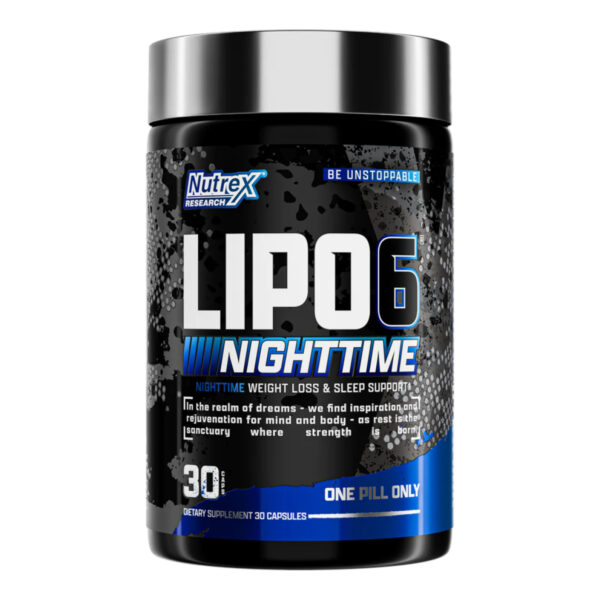 NUTREX LIPO6 NIGHTIME QUEMADOR DE GRASA | 30 CAPSULAS