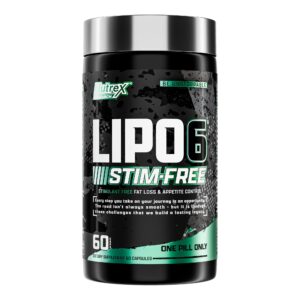 NUTREX LIPO6 STIM FREE QUEMADOR DE GRASA | 60 CAPSULAS
