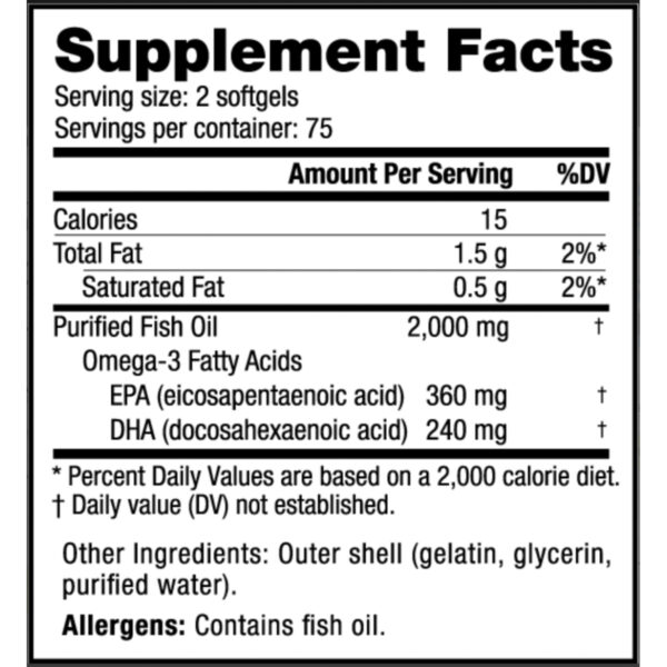 NUTRABIO OMEGA 3 FISH OIL | 150-500 CÁPSULAS