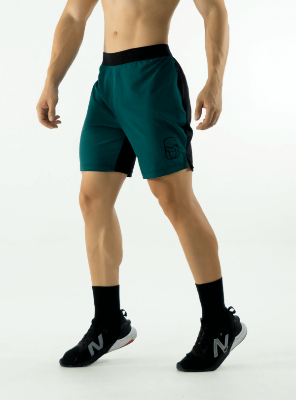 NORULES PANTALONETA CROSSFIT 3.0 | VERDE ESMERALDA LETRA NEGRA