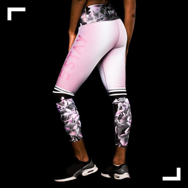 STAY LEGGINS PRETINA ALTA ESTAMPADA / FLORES RAYADA TALLA S