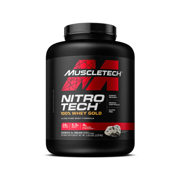 MUSCLETECH NITRO TECH 100% WHEY GOLD / 2LBS-5LBS