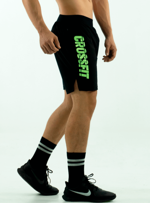 NORULES PANTALONETA CROSSFIT 3.0 NEGRA VERDE CLARO