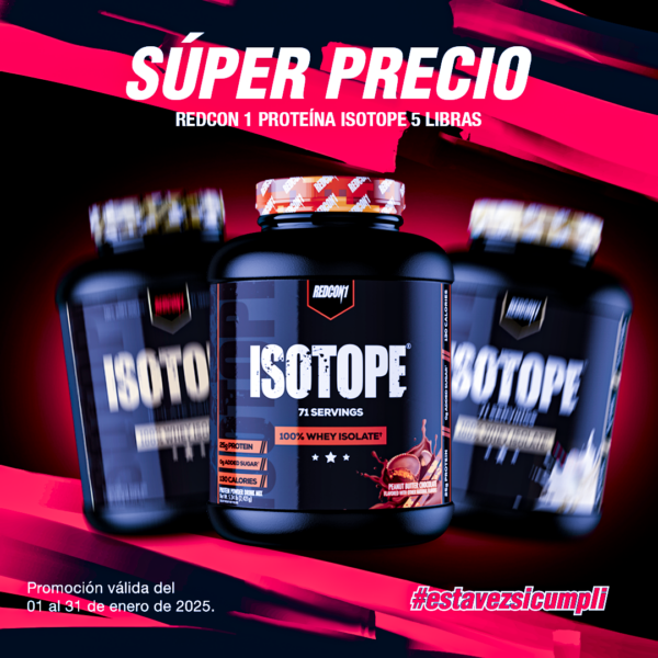 SÚPER PRECIO | REDCON1 PROTEÍNA ISOLADA ISOTOPE | 30-71 SERVIDAS