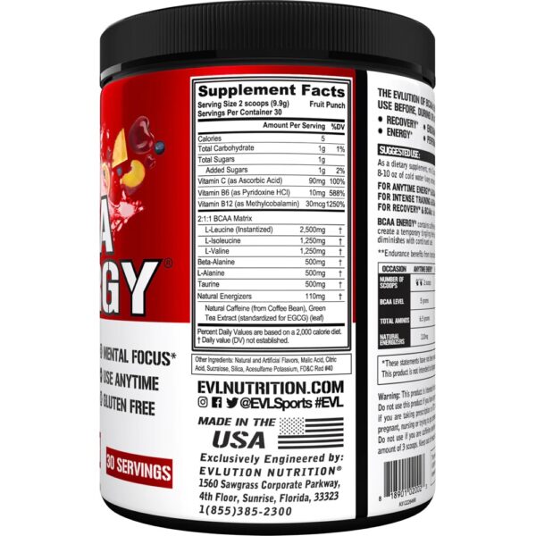 EVL BCAA ENERGY | 30-65 SERVIDAS