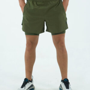 NORULES PANTALONETA RUNNING VERDE MILITAR