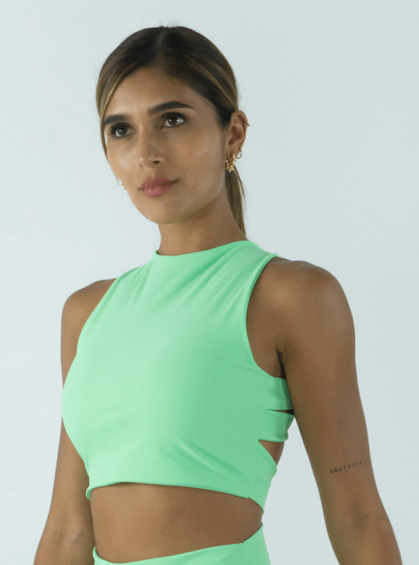 NORULES TOP TRENZA | VERDE MANZANA