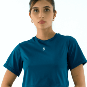 NORULES CROP TOP TELA FRIA | AZUL PETROLEO