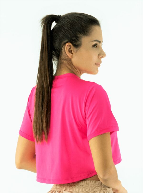 NORULES CROP TOP TELA FRIA | FUCSIA