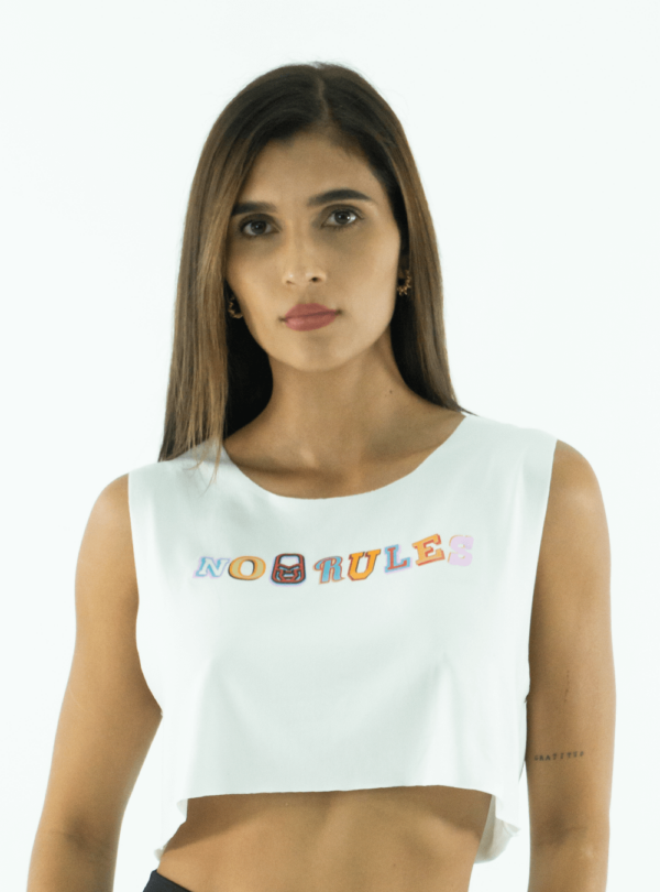 NORULES CROP TOP SIN COSTURA | LETRAS