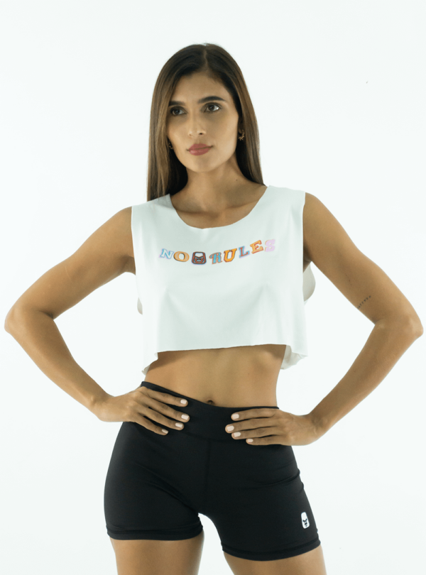 NORULES CROP TOP SIN COSTURA | LETRAS