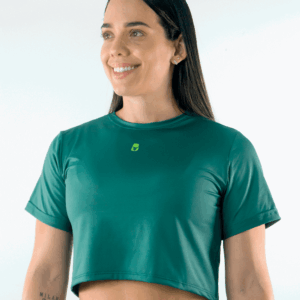 NORULES CROP TOP TELA FRIA | VERDE ESMERALDA