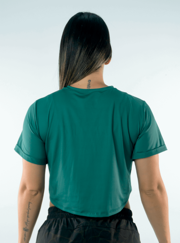 NORULES CROP TOP TELA FRIA | VERDE ESMERALDA