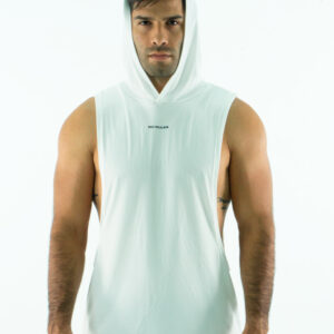 NORULES CAMISETA ESQUELETO CON CAPOTA BLANCA
