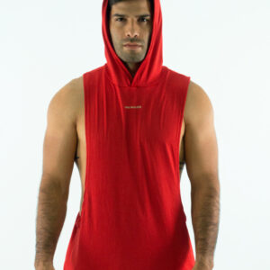 NORULES CAMISETA ESQUELETO CON CAPOTA ROJA