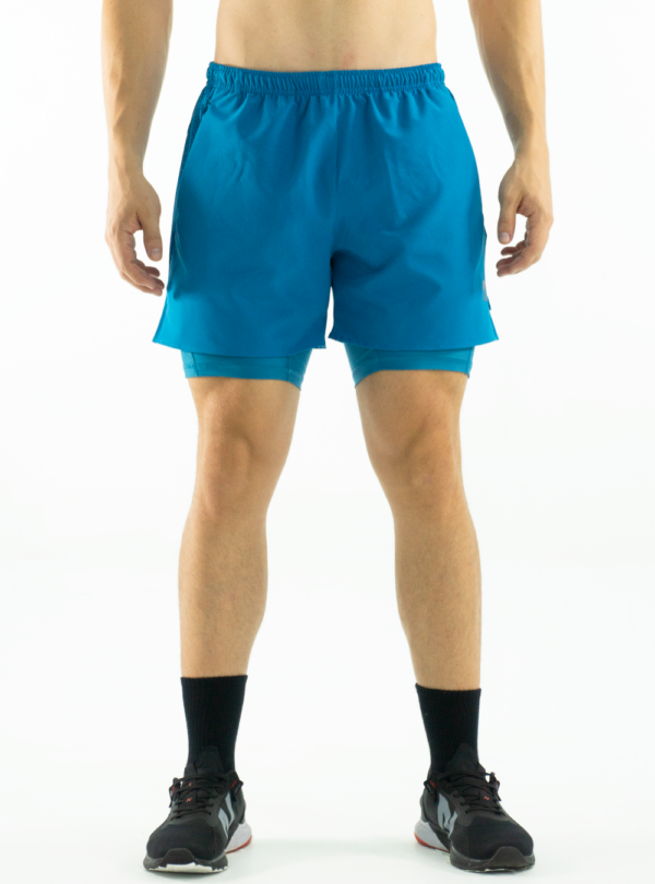 NORULES PANTALONETA RUNNING AZUL CIELO