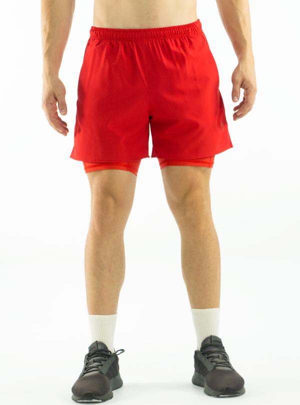 NORULES PANTALONETA RUNNING ROJA