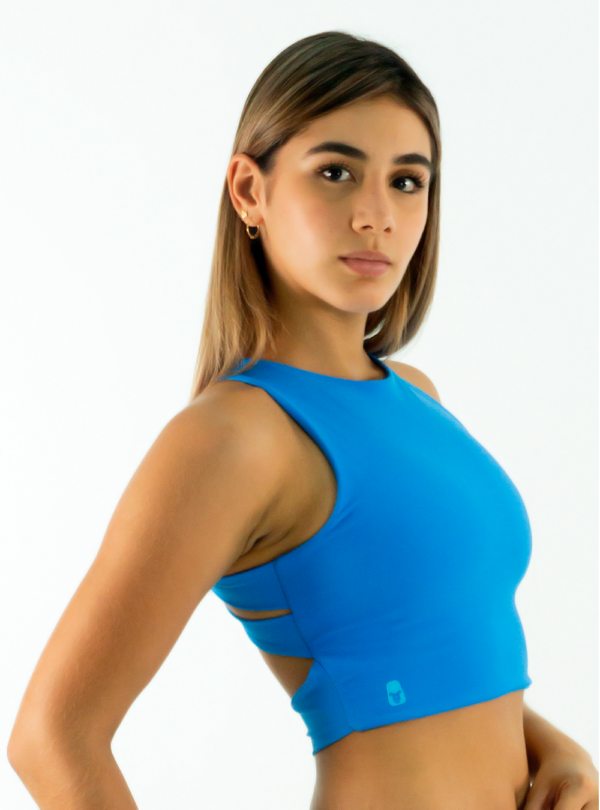 NORULES TOP TRENZA | AZUL CELESTE