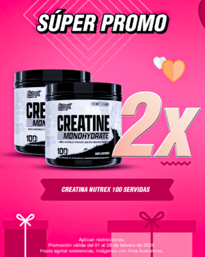 SÚPER PROMO | 2 UNIDADES DE CREATINA NUTREX 100 SERVIDAS