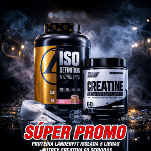 SÚPER PROMO | LANDERFIT ISO DEFINITION 5LB + NUTREX CREATINA 60 SERV