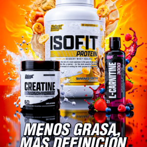SÚPER PROMO | NUTREX ISOFIT 5LB + NUTREX CREATINA 60 SERV + NUTREX L-CARNITINA
