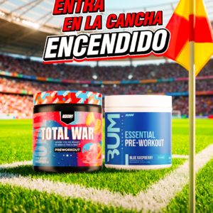 PROMO | REDCON TOTAL WAR 30 SERVIDAS + RAW CBUM ESSENTIAL