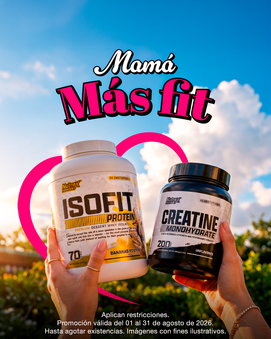 PROMO | NUTREX PROTEÍNA ISOFIT 5B + NUTREX CREATINA 200 SERVIDAS
