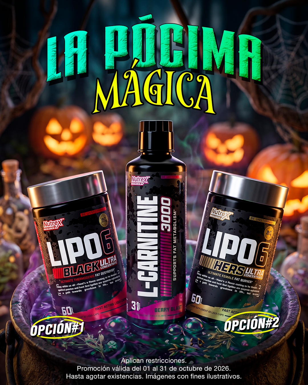 LA PÓCIMA MÁGICA | NUTREX L-CARNITINA + NUTREX LIPO6 BLACK ULTRA CONCENTRADO O LIPO6 ULTRA CONCENTRADO MUJER