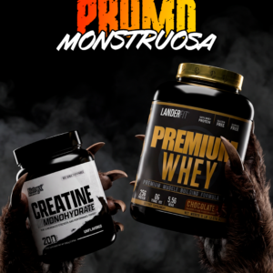 PROMO MONSTRUOSA | LANDERFIT PROTEINA WHEY 5LB + NUTREX CREATINA 200 SERVIDAS